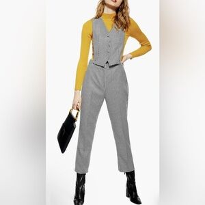 Topshop Black & White Jumpsuit